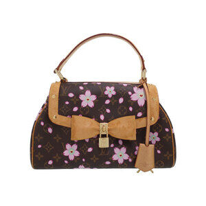 Louis Vuitton Monogram Cherry Red Blossom Sac Retro Handbag